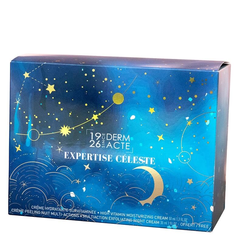 Derm Acte Expertise Celeste ZESTAW Multiwitaminowy krem nawilżający 50 ml + Multiaktywny krem złuszczający na noc 30 ml