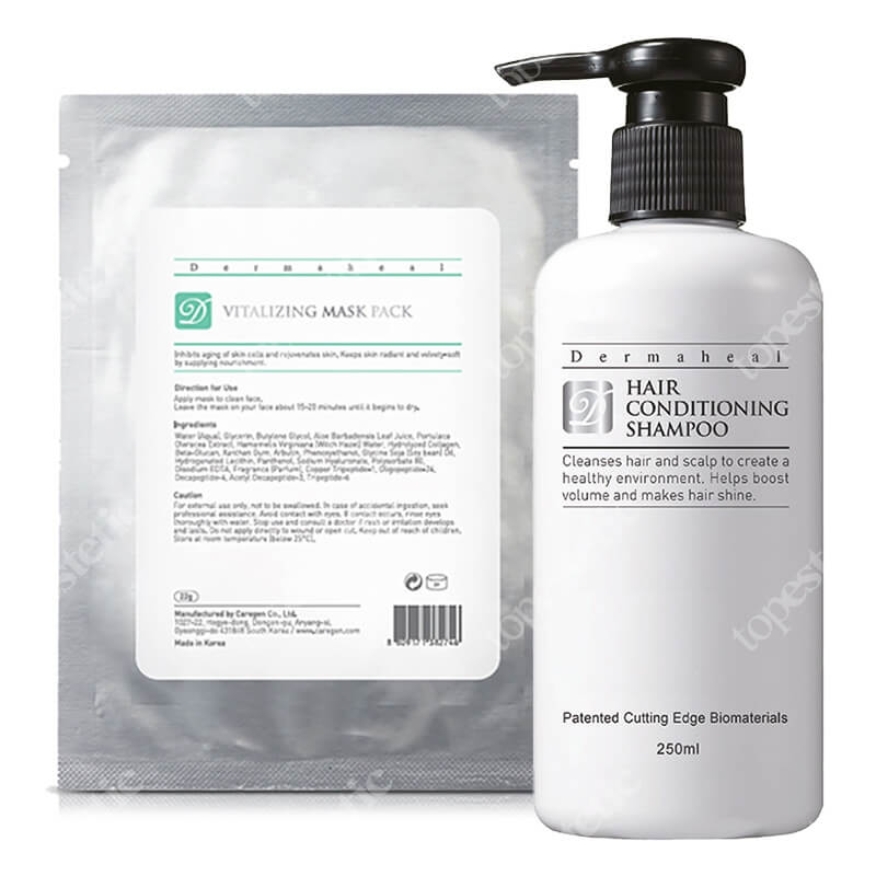 Dermaheal Hair Conditioning Shampoo + Vitalizing Mask Pack ZESTAW Szampon do włosów 250 ml + Maska rewitalizująca 22 g