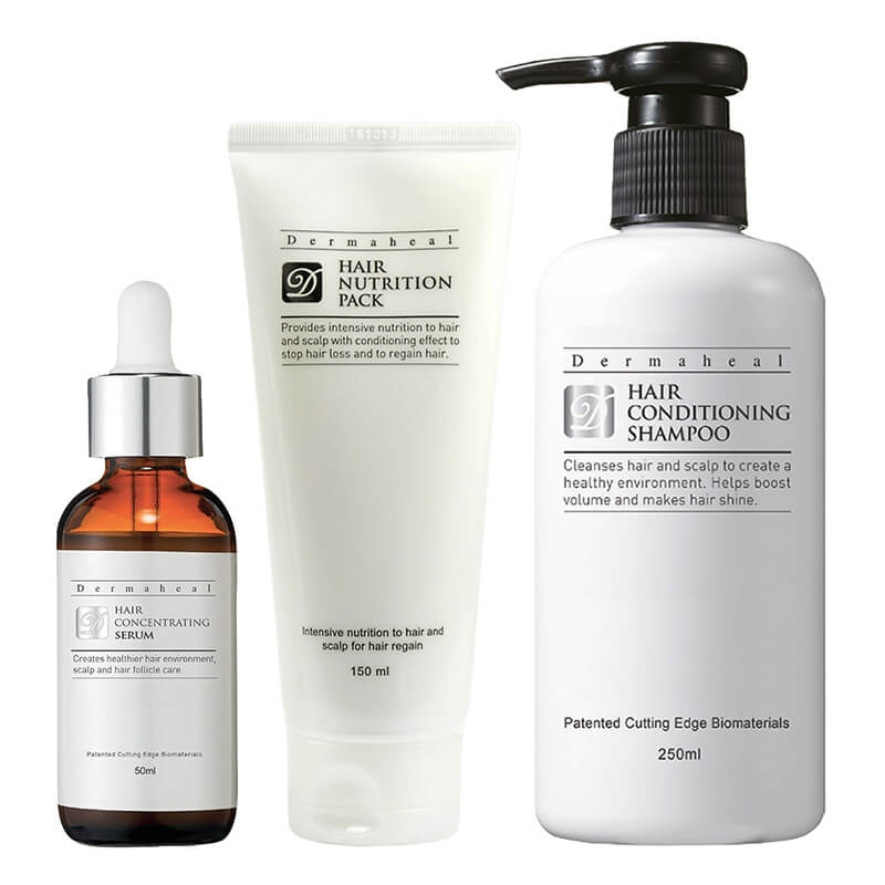 Dermaheal Hair Super Care ZESTAW Szampon do włosów 250 ml + Odżywka do włosów 150 ml + Serum do skóry głowy 50 ml