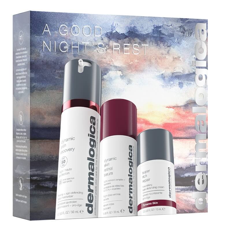 Dermalogica A Good Night's Rest ZESTAW Krem regenerujący z filtrem 50 ml + Serum z multi - retinoidami 30 ml + Krem regenerujący 15 ml