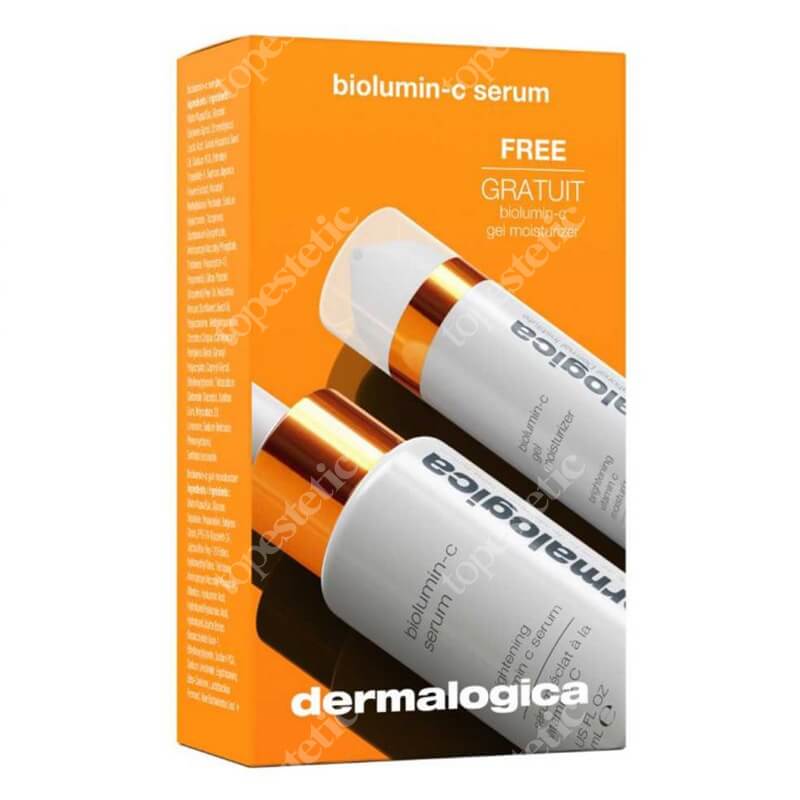 Dermalogica BioLumin-C Serum ZESTAW Rozjaśniające serum z witaminą C 30 ml + Rozjaśniający żel nawilżający 15 ml
