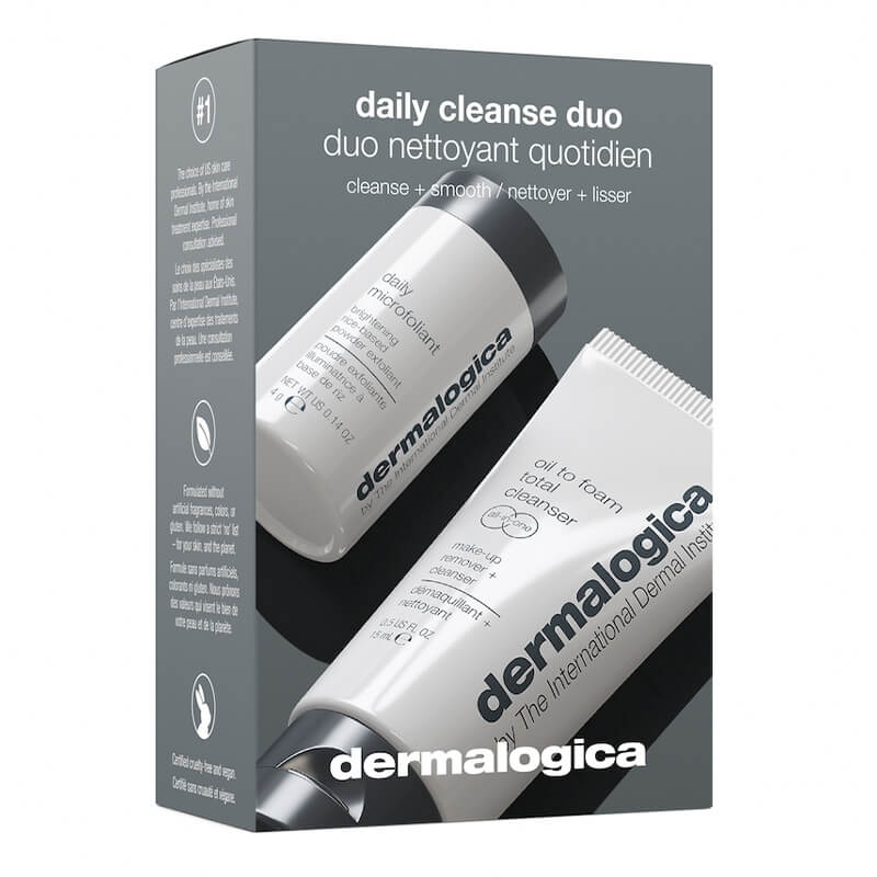 Dermalogica Daily Cleanse Duo ZESTAW Enzymatyczny puder ryżowy 4 g + Preparat oczyszczający 2w1 w formule żelowo-lipidowej 15 ml