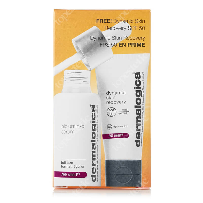 Dermalogica Protect & Prevent ZESTAW Rozjaśniające serum z witaminą C, 30 ml + Ochronny krem regenerujący z filtrem 12 ml
