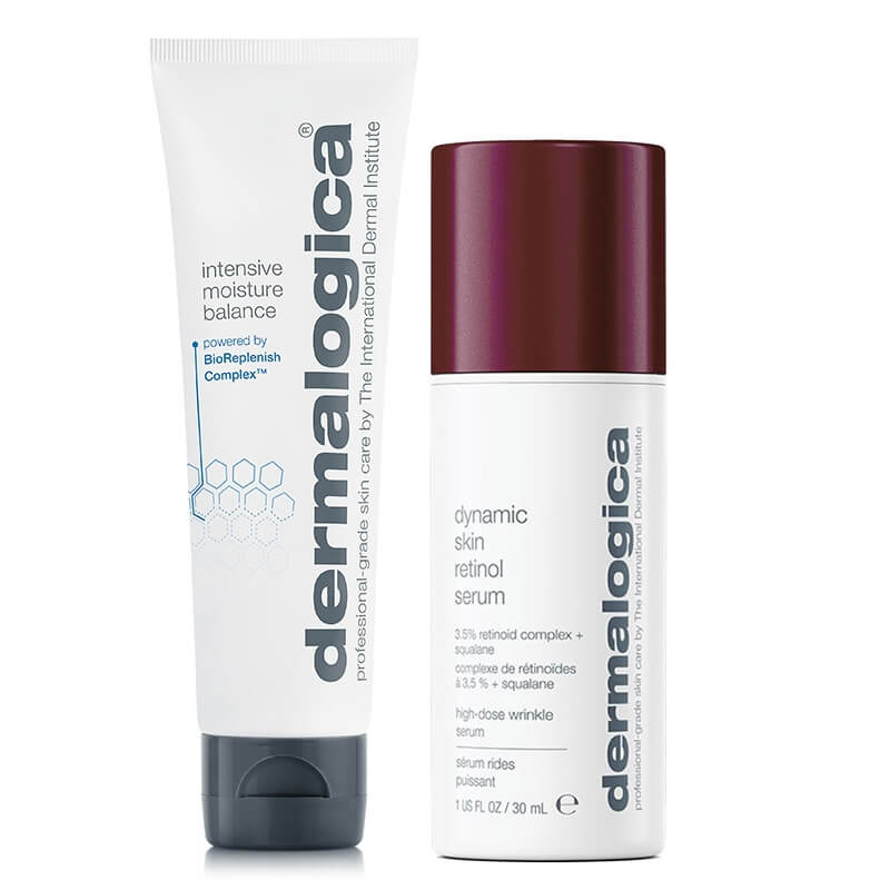 Dermalogica Retinol Serum + Intensive Moisture Balance ZESTAW Serum z multi - retinoidami 30 ml + Wysoce odżywczy krem nawilżający do skóry suchej 50 ml