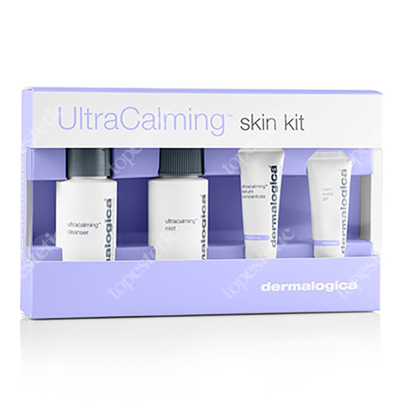 Dermalogica UltraCalming™ Treatment ZESTAW Skóra wrażliwa - Żel myjący 50 ml, Tonik 50 ml, Lekki żel 10 ml, Serum 10 ml