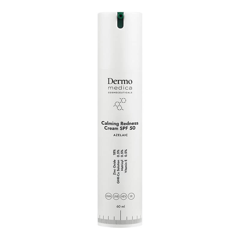 Dermomedica Calming Redness Cream SPF 50 Krem fotoprotekcyjny nowej generacji o właściwościach kojących, regenerujących i przeciwzapalnych 60 ml