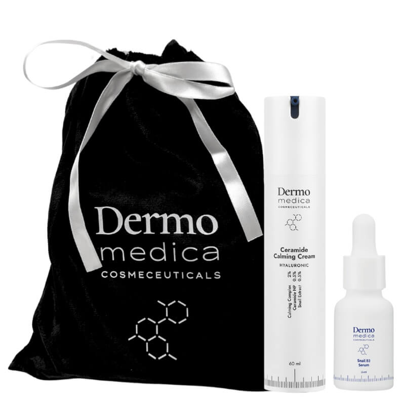 Dermomedica Ceramide Calming Cream + Snail B3 Serum ZESTAW Krem odżywczo - kojący, opracowany specjalnie dla osób z wrażliwą, suchą i podrażnioną skórą 60 ml + Serum z ekstraktem ze śluzu