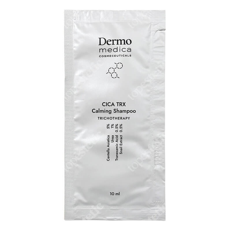 Dermomedica CICA TRX Calming Shampoo Łagodzący szampon dla wrażliwej skóry głowy skłonnej do stanów zapalnych i podrażnień 10 x 10 ml
