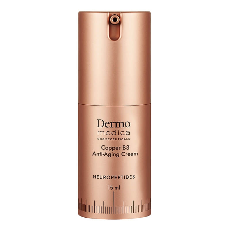 Dermomedica Copper B3 Anti-Aging Cream Luksusowy krem z peptydami miedziowymi, niacynamidem i skwalanem 15 ml