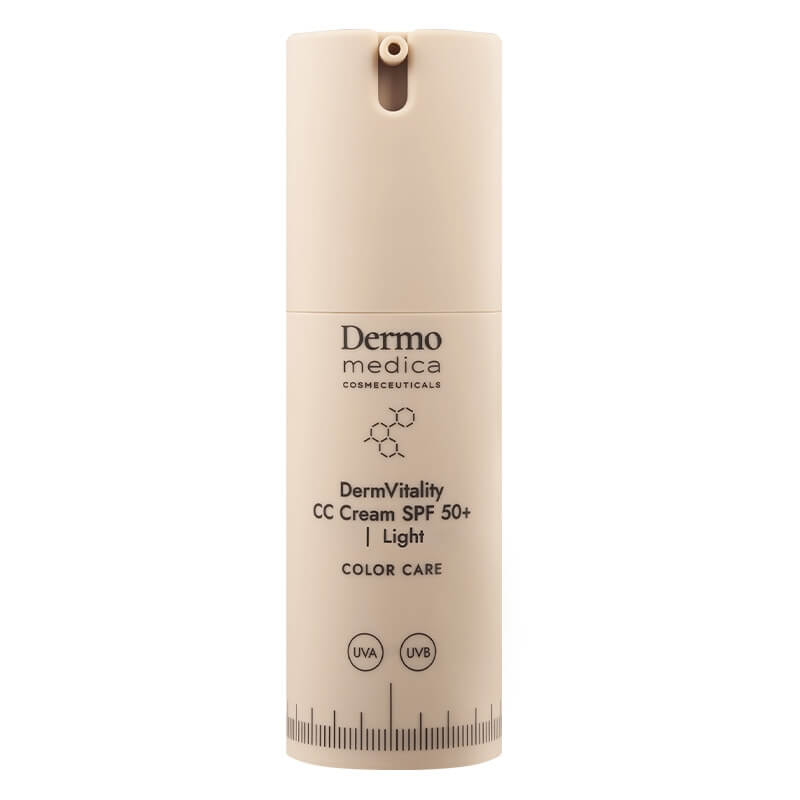 Dermomedica DermVitality CC Cream SPF 50 Koloryzujący krem korygujący SPF50 UVA/UVB (kolor Light) 30 ml