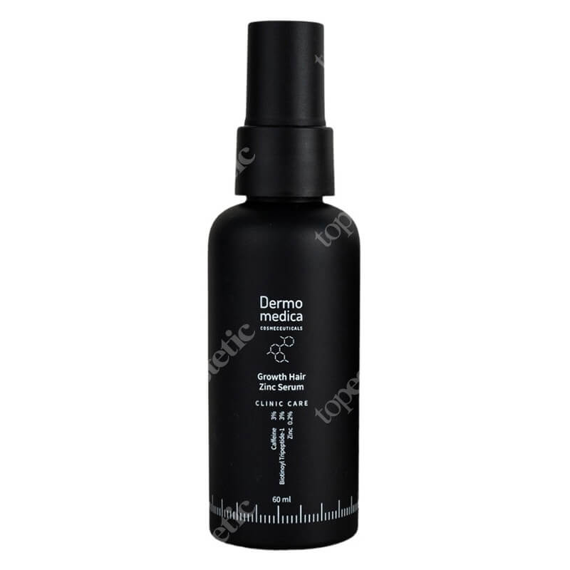 Dermomedica Growth Hair Zinc Serum Serum na włosy z kompleksem peptydowo-miedziowym, pochodną biotyny oraz cynkiem 60 ml