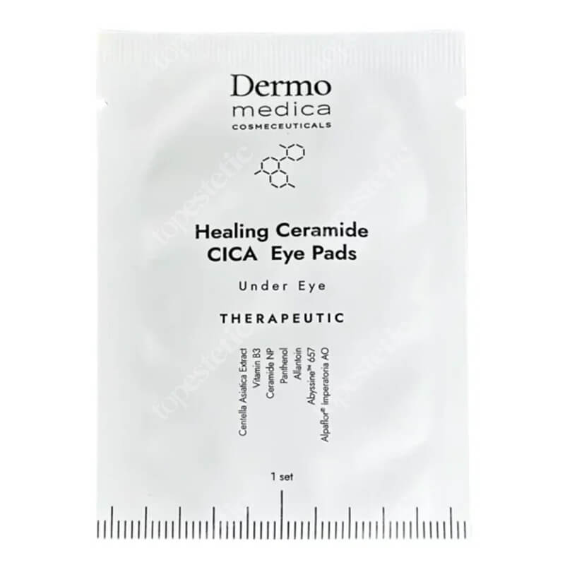 Dermomedica Healing Ceramide Cica Eye Pads Nanocelulozowe płatki pod oczy o działaniu gojącym i przeciwstarzeniowym 1 x 2 szt