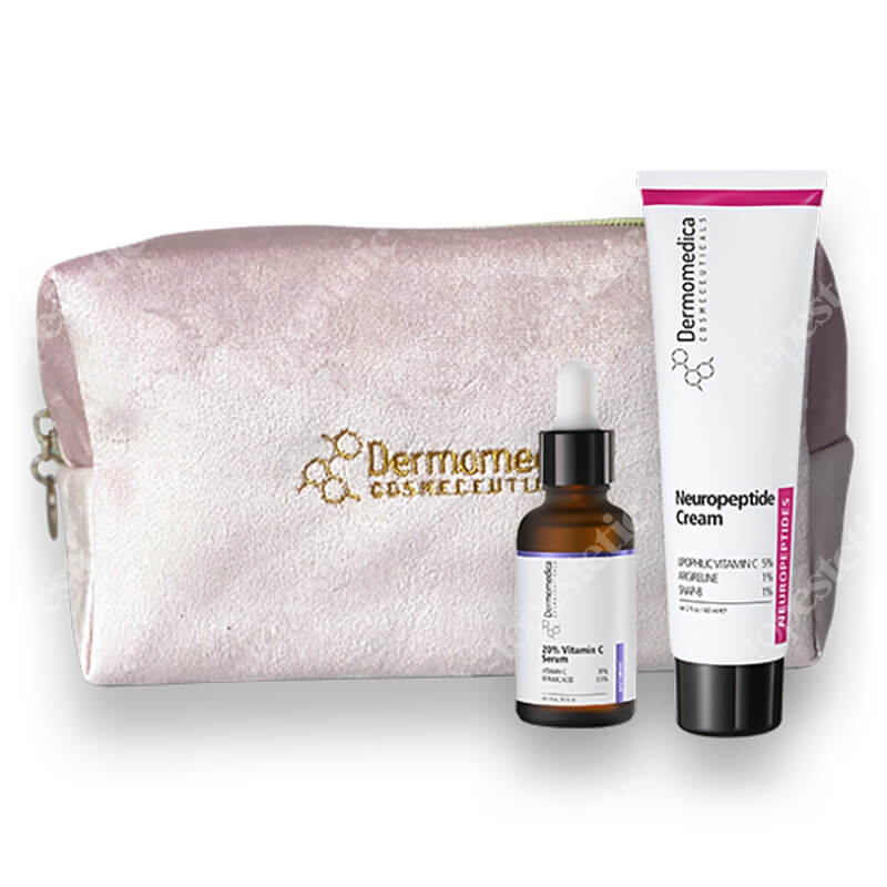 Dermomedica Pielęgnacja Przeciwstarzeniowa ZESTAW Aktywne serum z 20% witaminą C i kwasem ferulowym 30 ml + Krem z neuropeptydami 60 ml