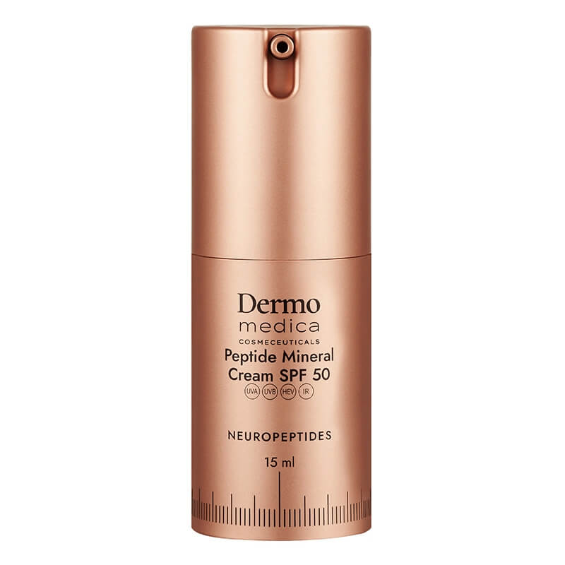 Dermomedica Peptide Mineral Cream SPF 50 Peptydowy krem z wysoką ochroną mineralną 15 ml