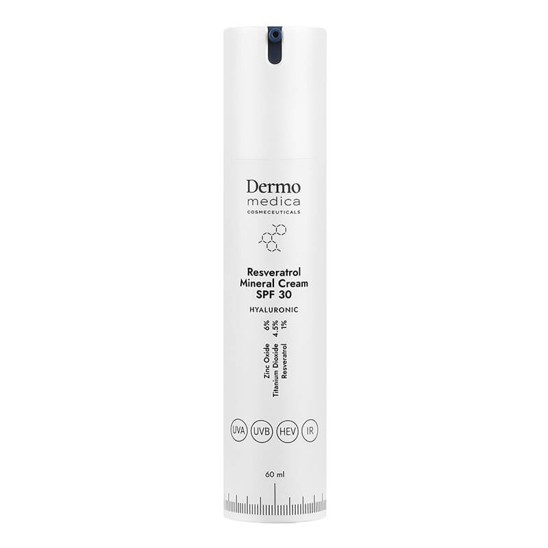 Dermomedica Resveratrol Mineral Cream SPF 30 Przeciwstarzeniowy krem z resweratrolem i filtrem 60 ml