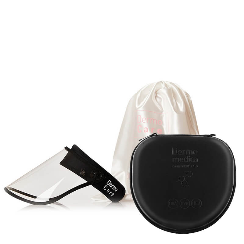 Dermomedica Youth Protector by DermoCare Transparent UPF 50+ + UV Cap ZESTAW Przyłbica - wysoki poziom fotoprotekcji 1 szt + Etui na daszek fotoprotekcyjny 1 szt