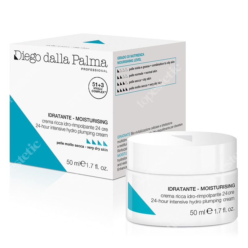 Diego dalla Palma 24 Hour Hydro Plumping Cream Intensywny krem wypełniający 50 ml