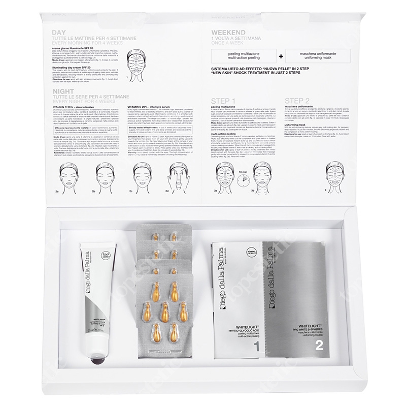 Diego dalla Palma Even White Intensive Face Programme 4 tygodnie kuracji szokowej