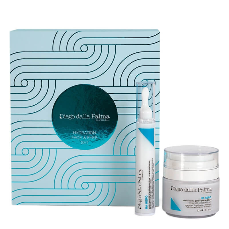 Diego dalla Palma Hydration Face and Eyes Set ZESTAW Multikorekcyjny krem na okolice oczu 15 ml + Lekki krem hialuronowy 50 ml