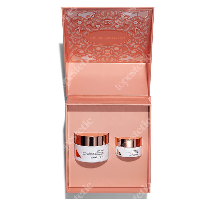 Diego dalla Palma Icon Time Set ZESTAW Krem naprawczy z platyną 50 ml + Krem korygujący okolice oczu 15 ml