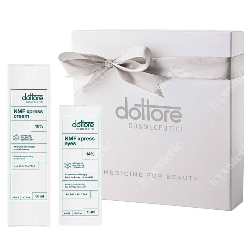 Dottore Kuracja Nawilżająca Wersja Prezentowa ZESTAW Aktywnie nawilżający krem do twarzy 50 ml + Aktywnie nawilżający krem pod oczy 15 ml