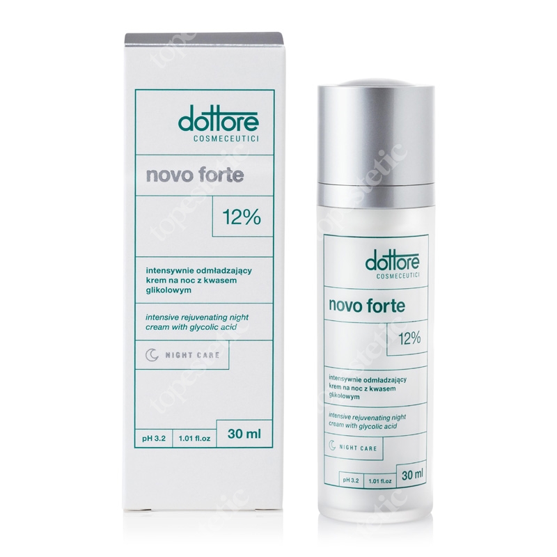 Dottore Novo Forte 12 % Intensywnie odmładzający krem na noc z 12 % kwasem glikolowym 30 ml