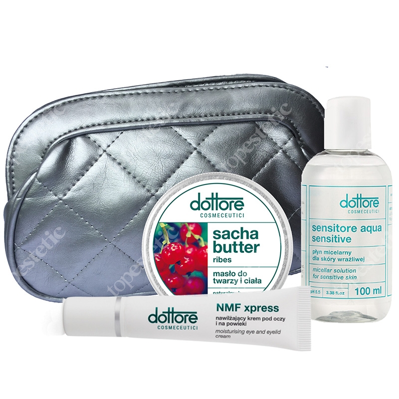 Dottore Summer Set ZESTAW krem pod oczy i na powieki 15ml + sacha butter 50ml + sensitore aqua sensitive 100ml