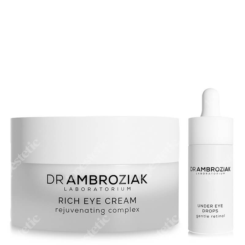 Dr Ambroziak Smooth And Beauty Eye Set ZESTAW Serum pod oczy z retinolem 15 ml + Odżywczy krem pod oczy 15 ml