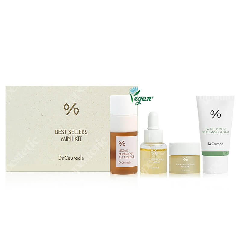 Dr Ceuracle Best Sellers Mini Kit Deluxe ZESTAW Esencja 18 ml + Ampułka 5 ml + Krem 5 g + Pianka 10 ml