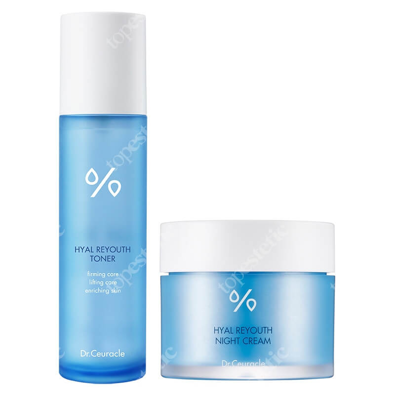 Dr Ceuracle Hyal Reyouth Night Care ZESTAW Tonik 120 ml + Nawilżający krem na noc 60 g