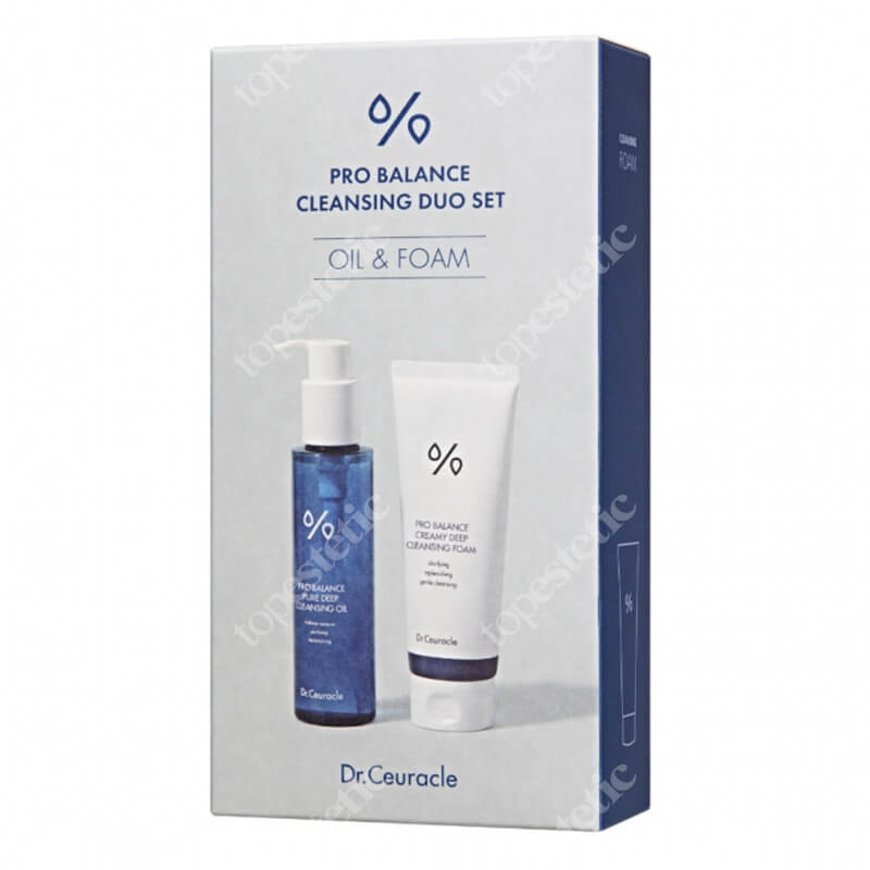 Dr Ceuracle Pro Balance Cleansing Duo Collection ZESTAW Olejek myjący 155 ml + Kremowa pianka 150 g