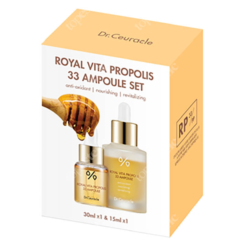 Dr Ceuracle Royal Vita Duo Set ZESTAW Ampułka z ekstraktem z propolisu i ekstraktem z mleczka pszczelego 15 ml + 30 ml