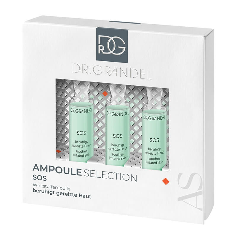 Dr Grandel SOS Ampoule Ampułka SOS dla skóry zestresowanej, podrażnionej, zaczerwienionej 3x3 ml