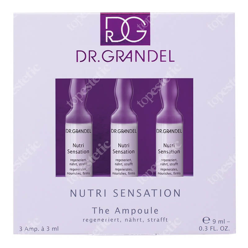 Dr Grandel The Ampoule Nutri Sensation Ampułka o działaniu odżywczym, regenerującym i ujędrniającym 3x3 ml