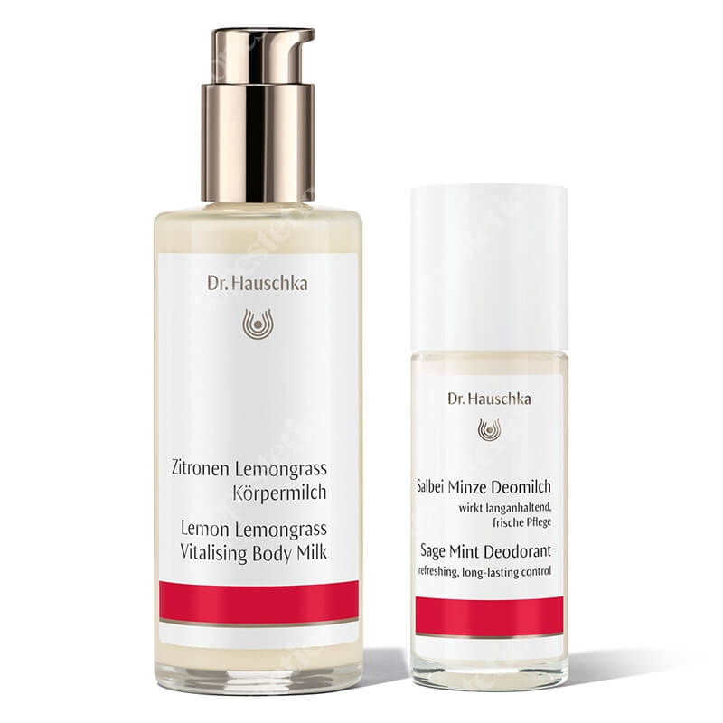 Dr Hauschka Deodorant + Vitalizing Body Milk ZESTAW Dezodorant 50 ml + Mleczko do ciała 145 ml