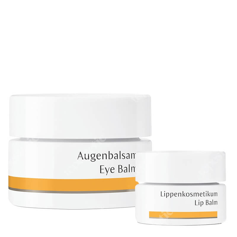 Dr Hauschka Eye Balm + Lip Balm ZESTAW Balsam pod oczy 10 ml + Balsam do ust 4,5 ml