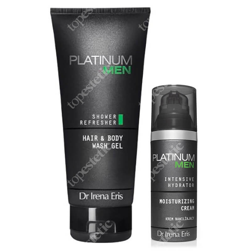 Dr Irena Eris Clean-Up Shower Refresher + Intensive Hydrator Moisturizing Cream ZESTAW Żel do mycia ciała i włosów 200 ml + Krem nawilżający do twarzy i pod oczy 50 ml