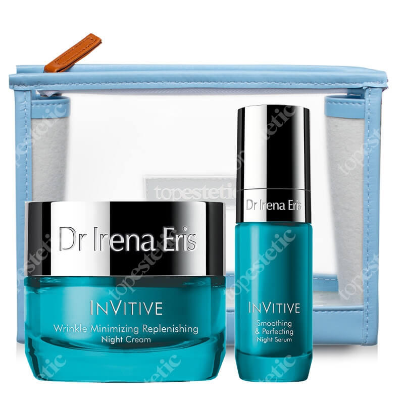 Dr Irena Eris InVitive Night Set ZESTAW Serum na noc 30 ml + Krem odbudowujący na noc 50 ml + Kosmetyczka 1 szt