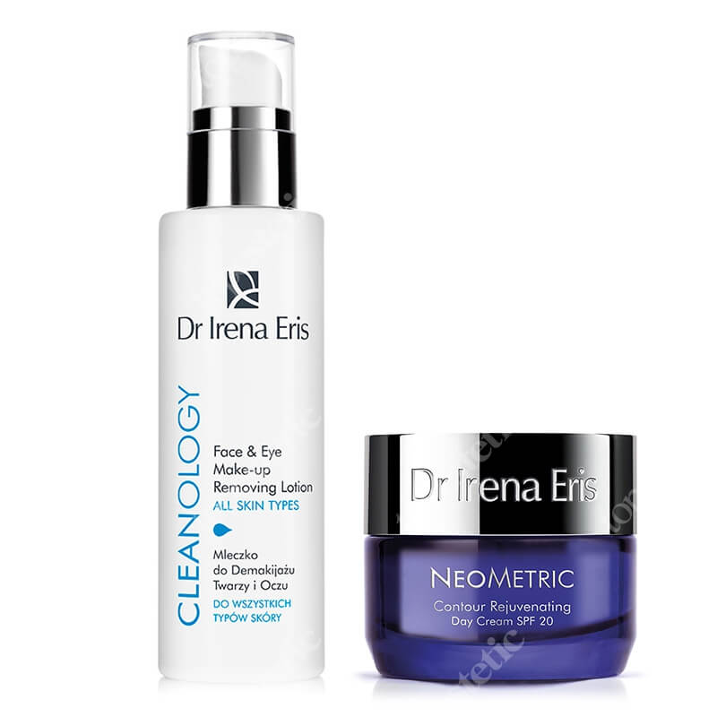 Dr Irena Eris Make-Up Removing Lotion + Day Cream SPF 20 ZESTAW Mleczko do demakijażu twarzy i oczu 200 ml + Krem odmładzający na dzień 50 ml