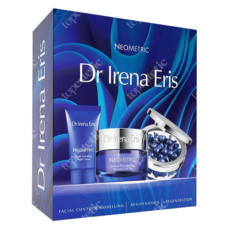 Dr Irena Eris Neometric ZESTAW Krem na dzień 50 ml + Krem na noc 30 ml + Kapsułki redukujące zmarszczki wokół oczu 45 szt.