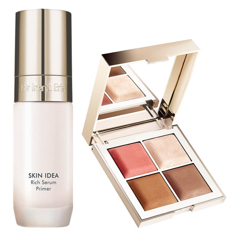 Dr Irena Eris Rich Serum Primer + Face Contouring Pallette ZESTAW Peptydowe serum-baza pod makijaż 30 ml + Paletka do konturowania twarzy 4x 5g