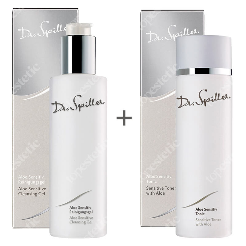 Dr Spiller Aloe Sensitive Cleansing Gel + Sensitive Toner With Aloe ZESTAW Żel oczyszczający z ekstraktem z aloesu 200 ml + Tonik z ekstraktem z aloesu 200 ml
