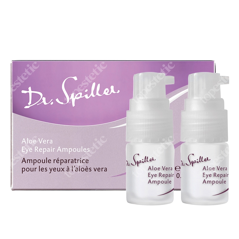 Dr Spiller Aloe Vera Eye Repair Ampoule Intensywny koncentrat w ampułkach na bazie ekstraktu z aloesu, alg, hydrolizowanego kolagenu 5x5 ml