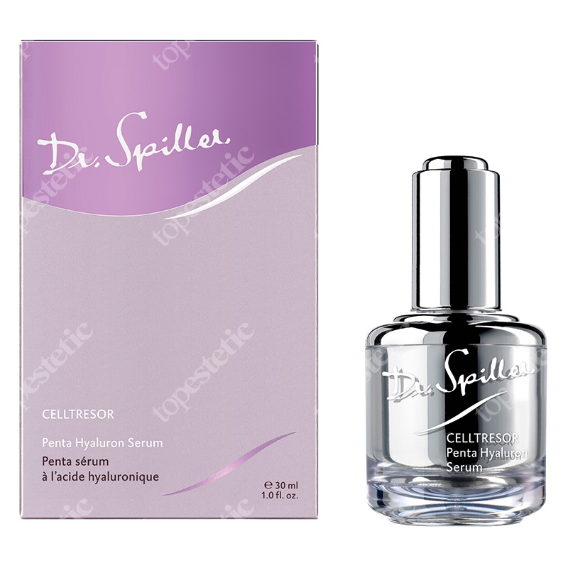 Dr Spiller Celltresor Penta Hyaluron Serum Intensywnie nawilżające serum, doskonale wiąże wodę, niweluje powierzchowne zmarszczki 30 ml