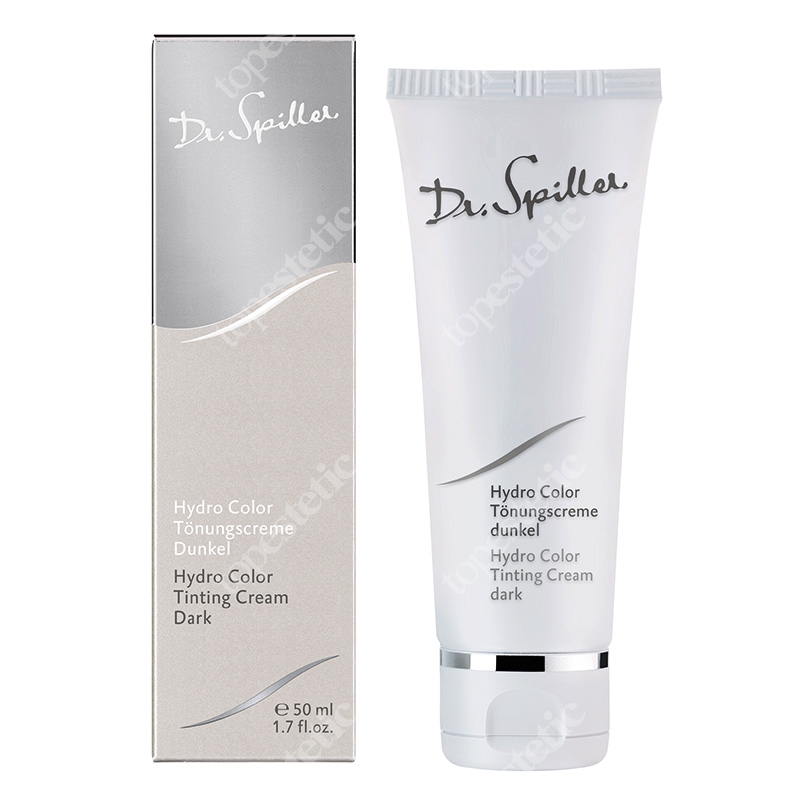 Dr Spiller Hydro Color Tinting Cream Dark Koloryzujący krem z ekstraktem z aloesu i z naturalnymi pigmentami, bez zawartości pudru – ciemny 50 ml