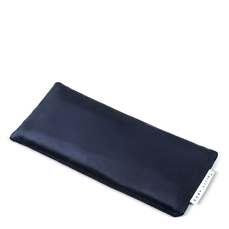 Easy Livin Jedwabna Poduszka na Oczy Obciążeniowa poduszka na oczy z siemieniem lnianym i lawendą 1 szt