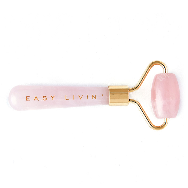 Easy Livin Mini Roller z Różowego Kwarcu Wałeczek do masażu i liftingu twarzy w wersji mini