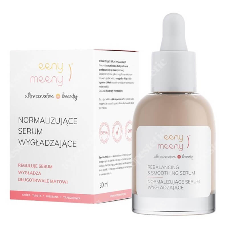 Eeny meeny Normalizujące Serum Wygładzające Dla skóry z niedoskonałościami, nadprodukcją sebum, rozszerzonymi porami i nadmiernym błyszczeniem 30 ml