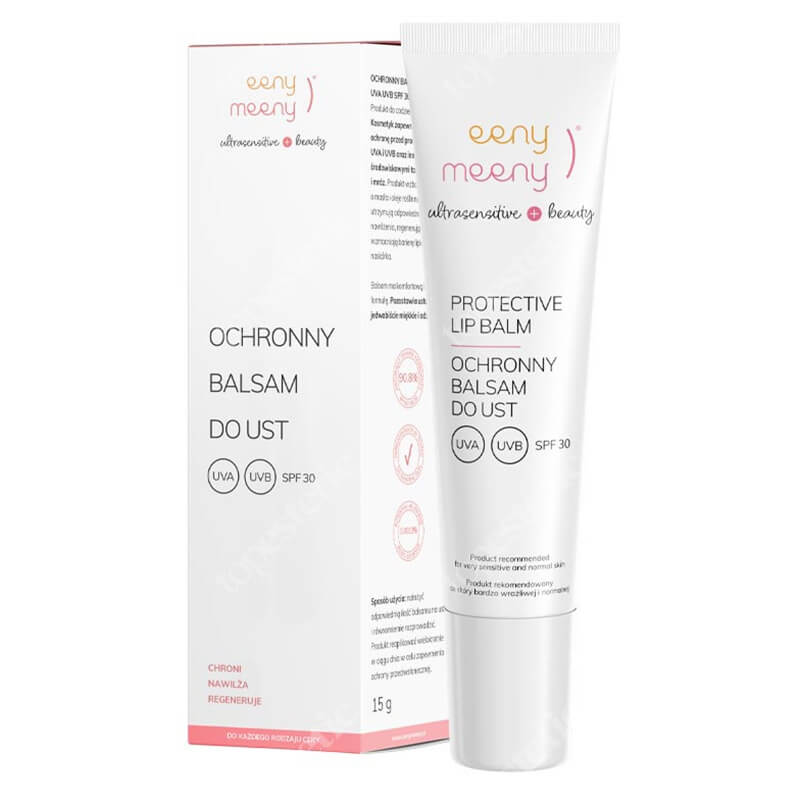 Eeny meeny Ochronny Balsam do Ust UVA, UVB SPF 30 Chroni, nawilża, regeneruje 15g