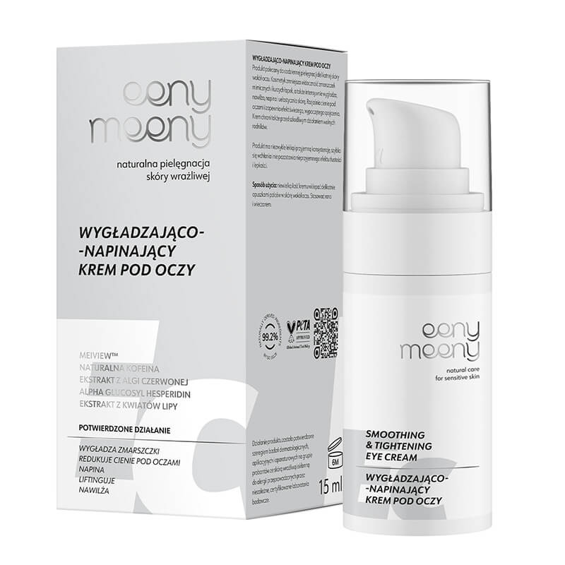 Eeny meeny Wygładzająco - Napinający Krem pod Oczy Krem do codziennej pielęgnacji delikatnej i wymagającej skóry wokół oczu 15 ml
